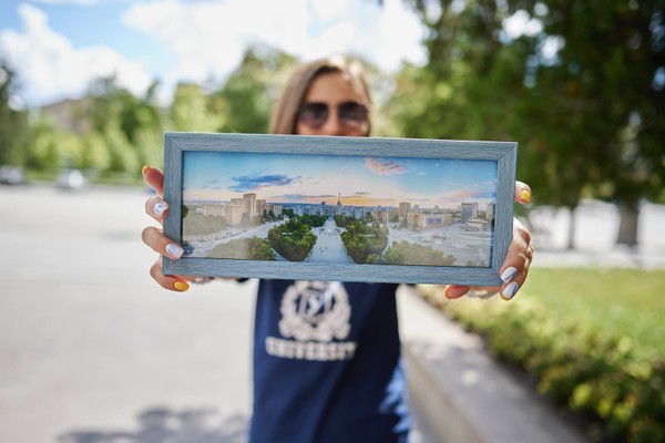 Photo "Karazin University" in a frame (10х30)
