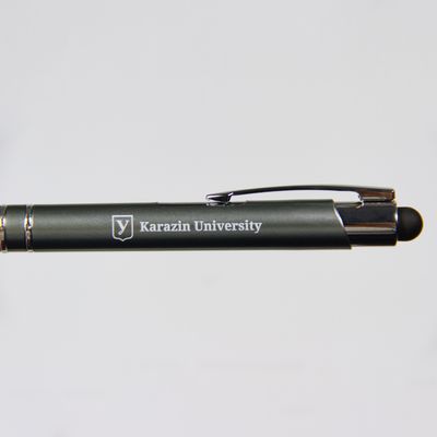 Ручка з підсвіткою "Karazin University" темно-сіра