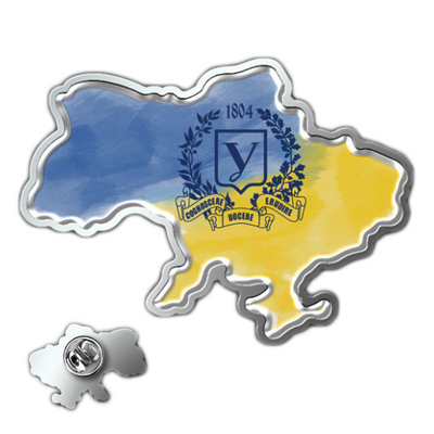 "Ukraine" metal pin badge