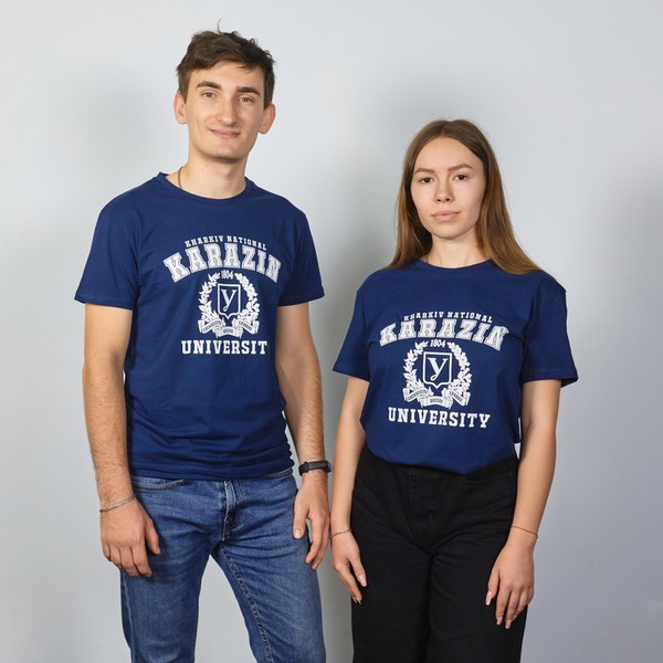 Футболка "Karazin University" синя